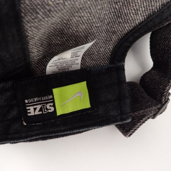 Nike Challenge Court Acid Wash Denim Hat Strapback Andre Agassi Tennis DadCap - Picture 3 of 3